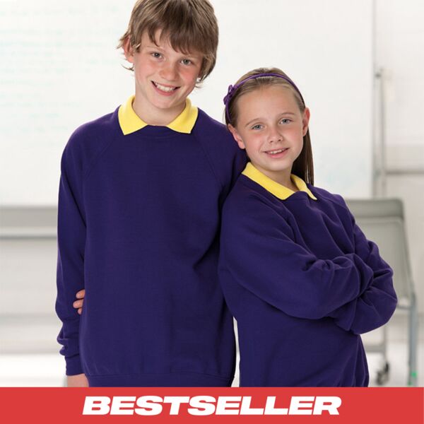 Kids raglan sleeve sweatshirt Thumbnail